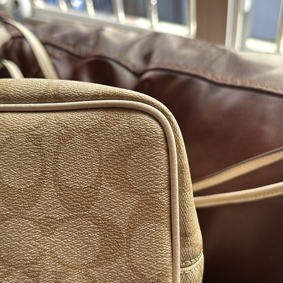 SOLD🔥🔥🔥Coach Signature Drawstring Carryall Shoulder Bag - Picture 8 of 14